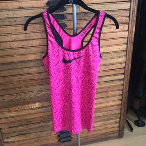 Nike Pro Pink Polka Dot Tank Top